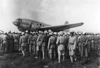 Nationalist Forces Going to Battle of Mukden, Manchuria